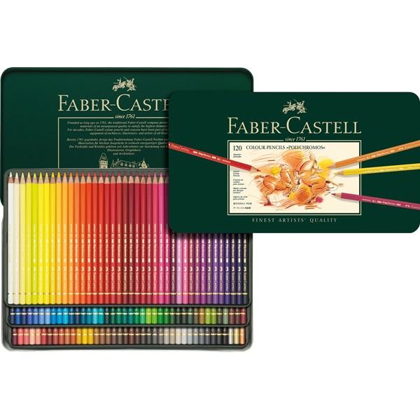 Image of Färgpennset Faber-Castell POLYCHROMOS 120 pennor 110011 4005401100119