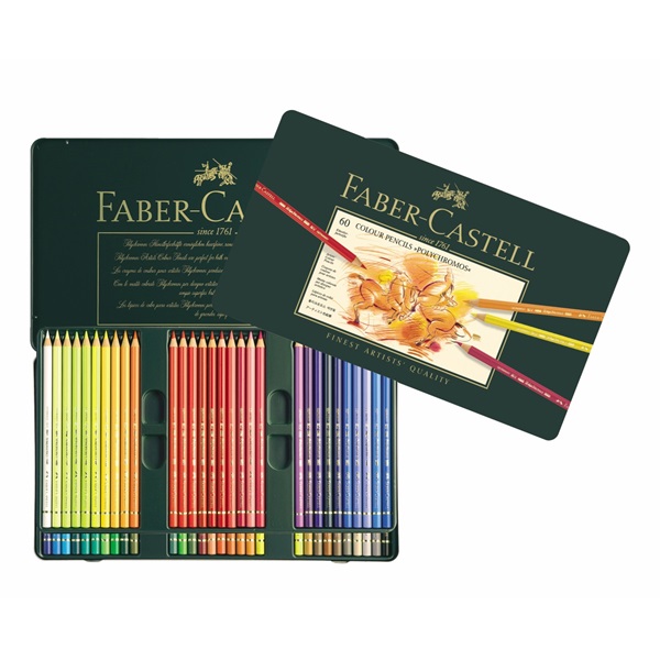 Image of Färgpennset Faber-Castell POLYCHROMOS 60 pennor 110060 4005401100607