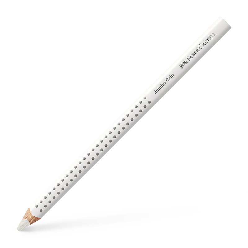 Image of Färgpenna Faber-Castell Jumbo Grip white (12F) 110901 4005401109013