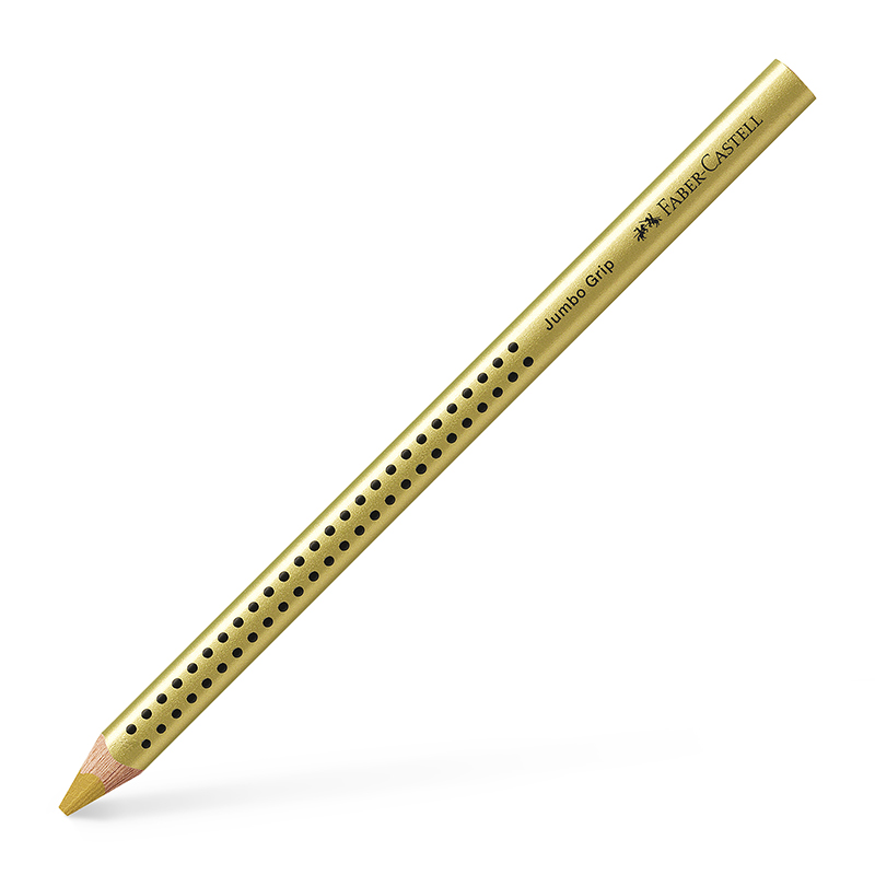 Image of Färgpenna Faber-Castell Jumbo Grip metallic gold (12F) 110981 4005401109815