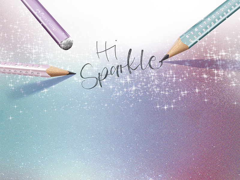 Image of Blyertspenna  Faber-Castell GP Jumbo Sparkle rose metallic 111661 4005401116615