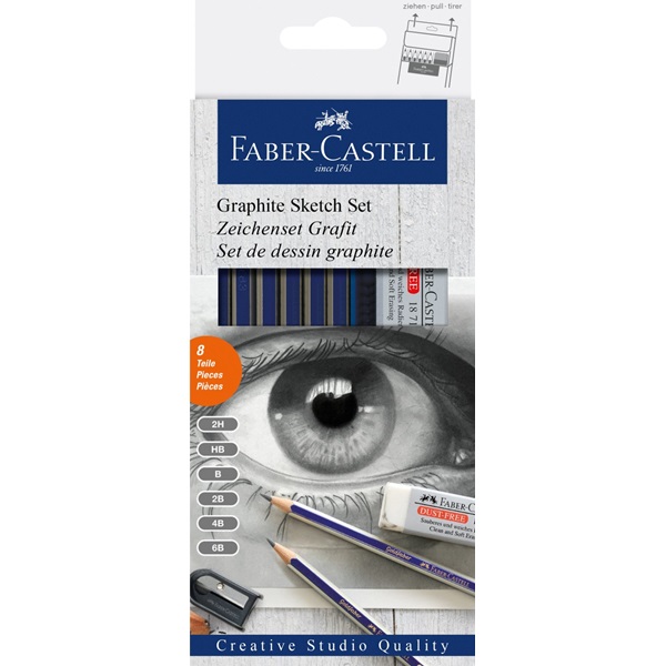 Image of Ritset Goldfaber Drawing Set Graphite (6F) 114000 4005401140009