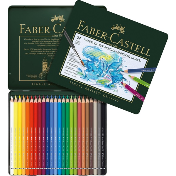 Image of Akvarellpennset Faber-Castell Albrecht Dürer 24 Pennor 8202 (2F) 117524 4005401175247