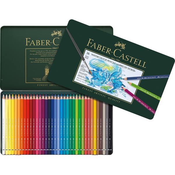 Image of Akvarellpennset Faber-Castell Albrecht Dürer 36 pennor 8203 117536 4005401175360