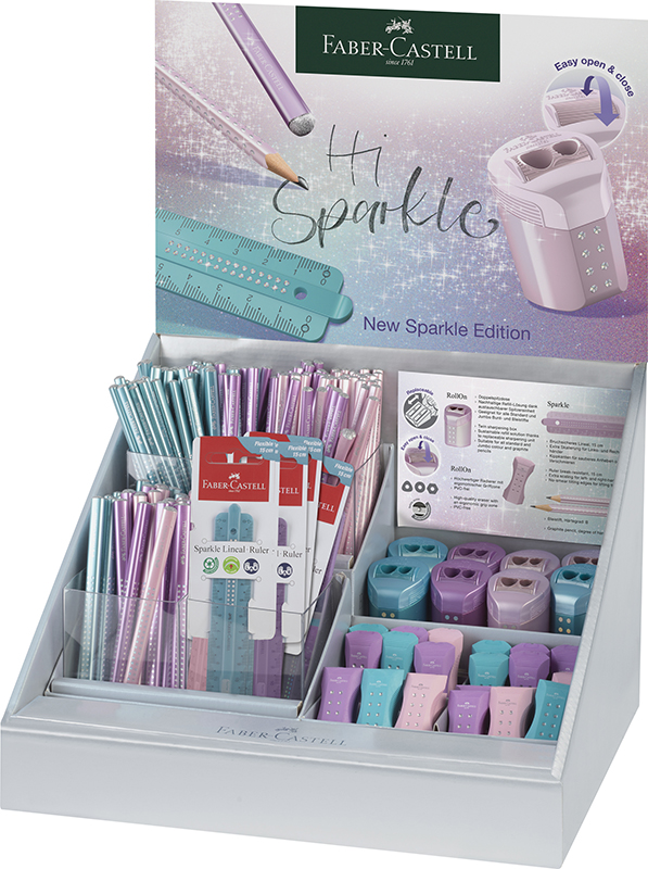 Image of Ställ Blyertspenna Faber-Castell GP Sparkle 3item counter Cosmic 2024 118247 4005401182474