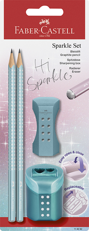 Image of Blyertspennset Faber-Castell Pencil set Sparkle Cosmic BC+Acc. 118282 4005401182825