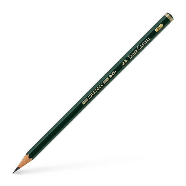 Image of Blyertspenna  Faber-Castell 9000 2B (12F) 119002 4005401190028