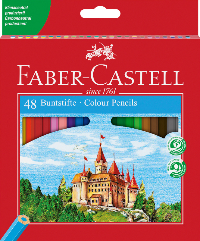 Image of Färgpenna Faber-Castell Redline Slott M 48 färger  (3F) 120148 7891360579922