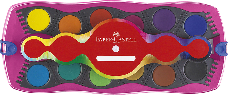 Image of Täckfärg Connector Faber-Castell Redline Connector paint box 12 colours 125002 4005401250029