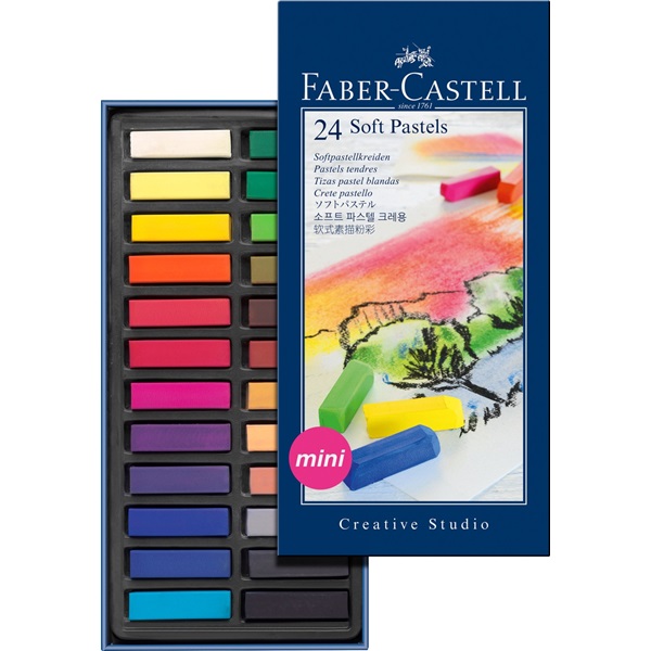 Image of SoftPastelset Faber-Castell GoldFaber 24 set Halvlängdskritor 128224 4005401282242