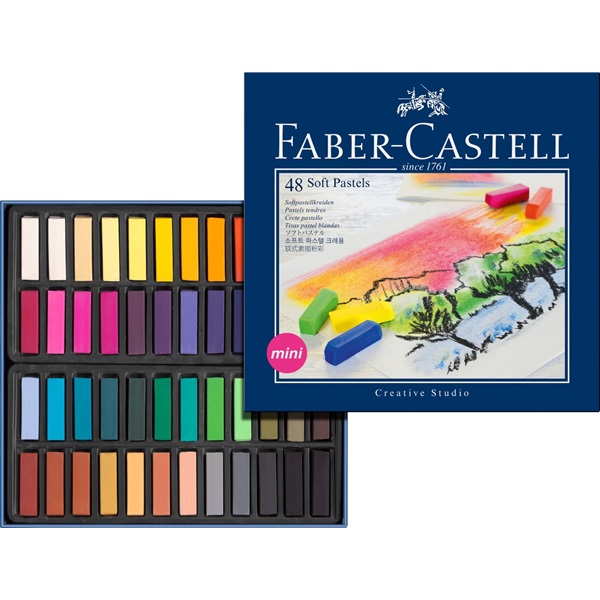 Image of SoftPastelset Faber-Castell GoldFaber 48 set Halvlängdskritor 128248 4005401282488