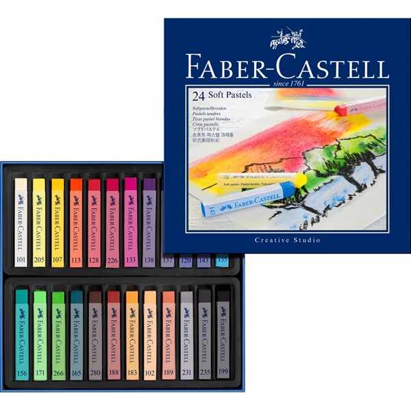 Image of SoftPastelset Faber-Castell GoldFaber  Set 24 kritor (3F) 128324 4005401283249
