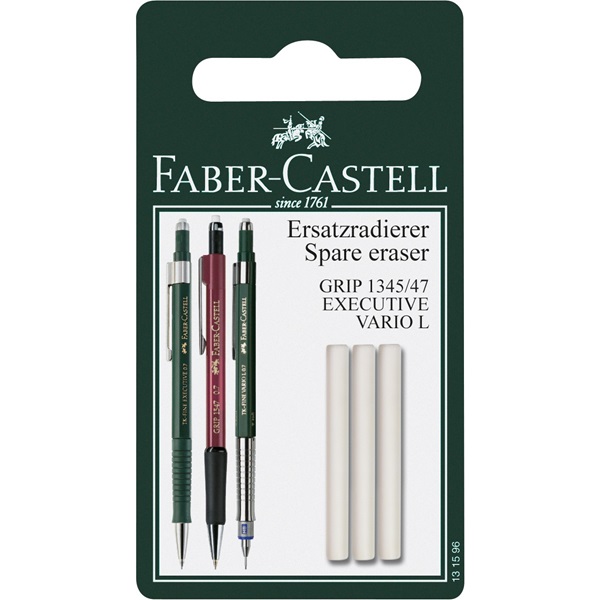 Image of Suddigum Faber-Castell Spare eraser for 1345/1347- 3-p. 131596 4005401315964
