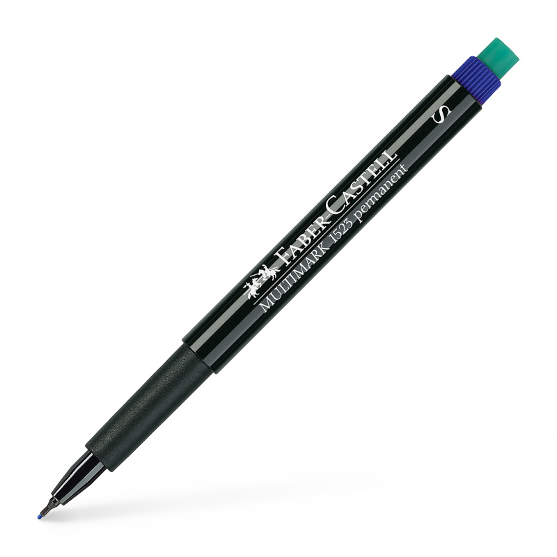 Image of Märkpenna Faber-Castell Multimark 1523 S 0,4mm Blå (10F) 152351 4005401523512