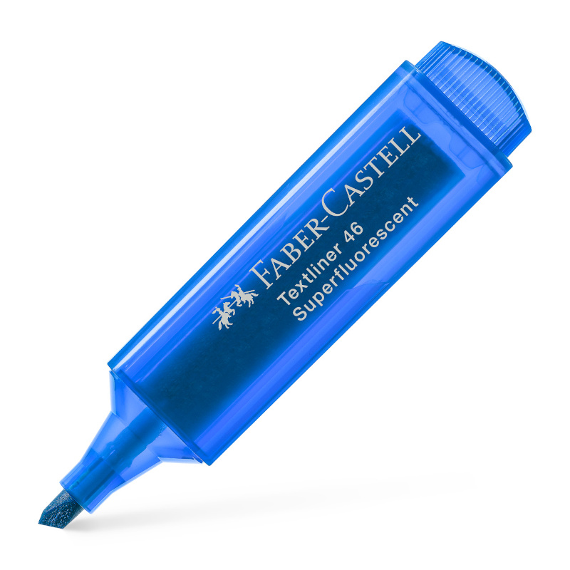 Image of Överstrykningspenna Faber-Castell 46 Transp. Blå (10F) 154652 4005401546528