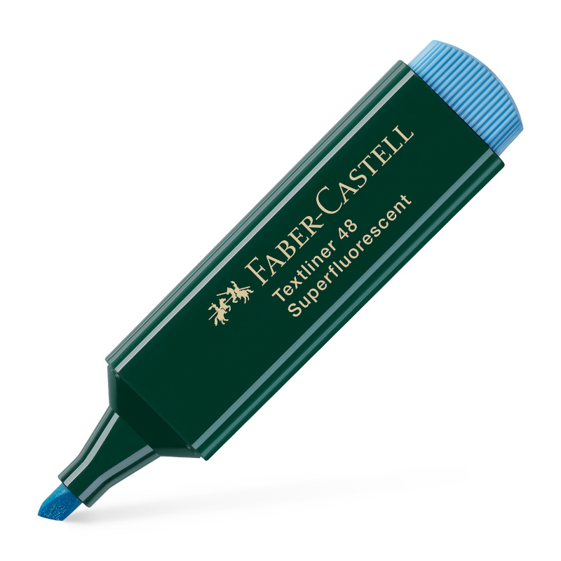 Image of Överstrykningspenna Faber-Castell 48 Blå (10F) 154851 4005401548515
