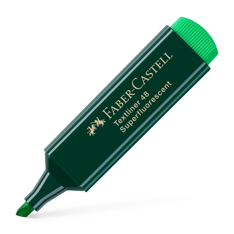 Image of Överstrykningspenna Faber-Castell 48 Grön (10F) 154863 4005401548638