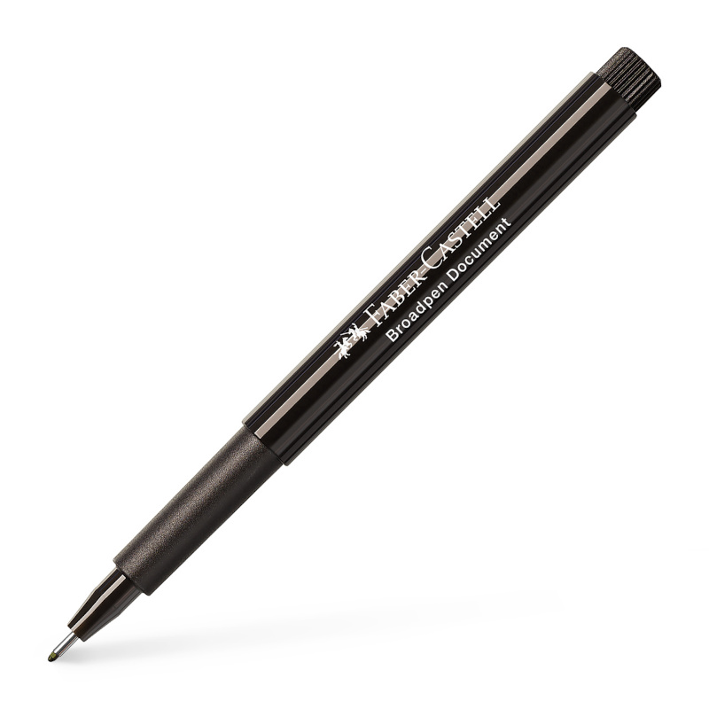 Image of Fiberpenna Faber-Castell 0,8 mm Svart (10F) 155499 4005401554998