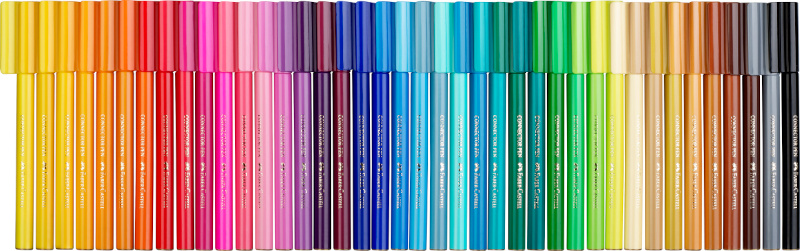 Image of Fiberpennset Faber-Castell Redline Connector Metallväska med 40 st + clips + pass för färgl. 155535 4005401555353