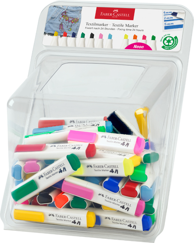Image of Tygpenna Faber-Castell Marker display med 60 pennor 159560 4005401595601