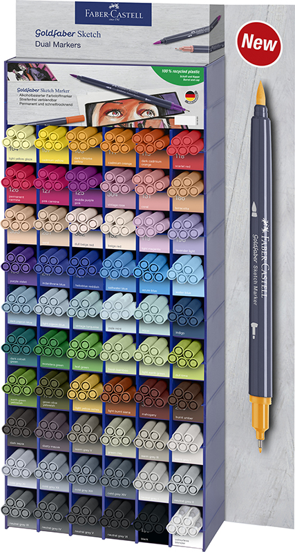 Image of Sketch Marker Faber-Castell Gofa display of 300 164760 4005401647607