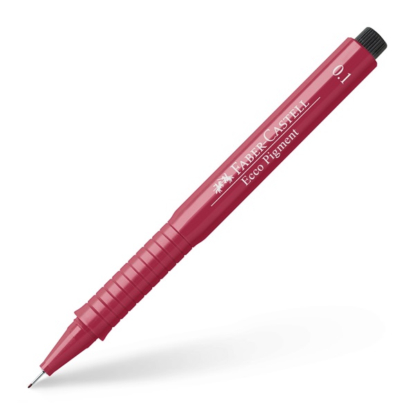 Image of Ritpenna Faber-Castell Ecco Pigment RED 0,1mm (10F) 166121 4005401661214
