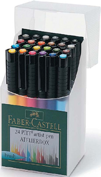 Image of Ritpennset Faber-Castell Pitt Artist Manga 6 pennor, Mangaka (5F) 167124 4005401671527