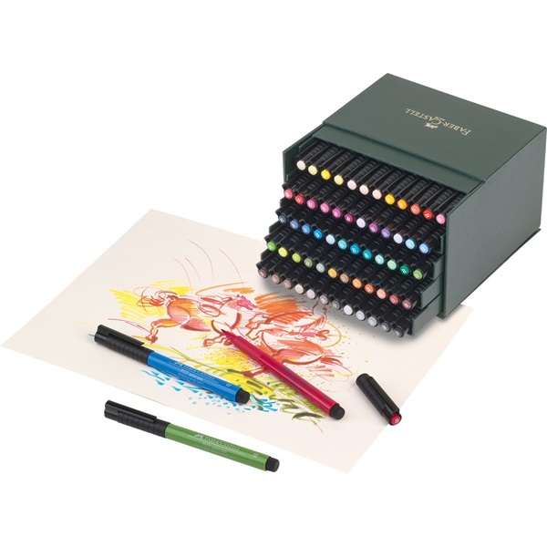 Image of Ritpenna Faber-Castell PITT Artist x 60 pennor  Ateljelåda 167193 167150 4005401671930