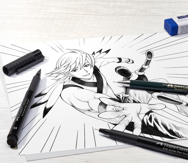 Image of Ritpennset Faber-Castell Manga Starter Set 167152 4005401671527