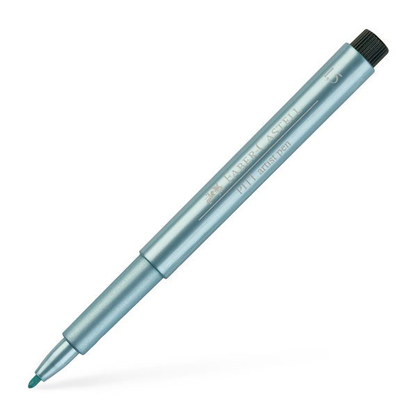 Image of Ritpenna Faber-Castell PITT Artist Bullet Nib Blue Met. 1,5mm (5F) 167392 4005401673927