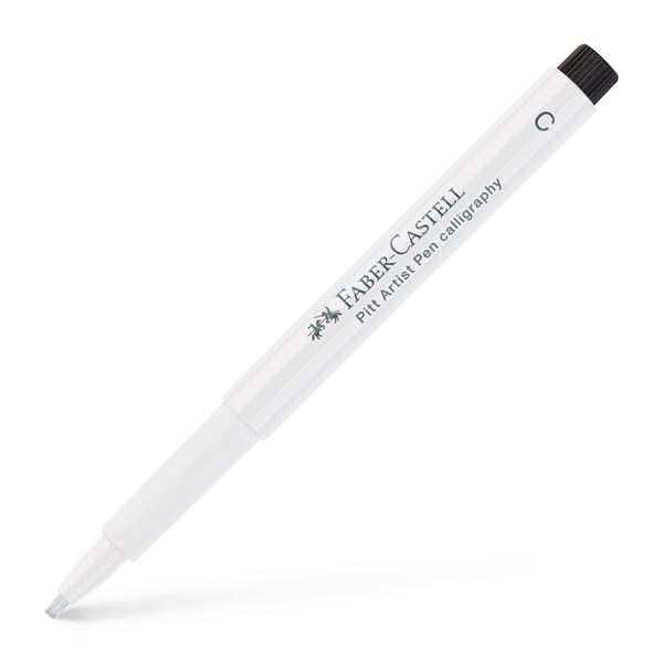 Image of Kalligrafipenna Faber-Castell PITT Calligraphy pen 2,0mm White  101 (10F) 167501 4005401675013