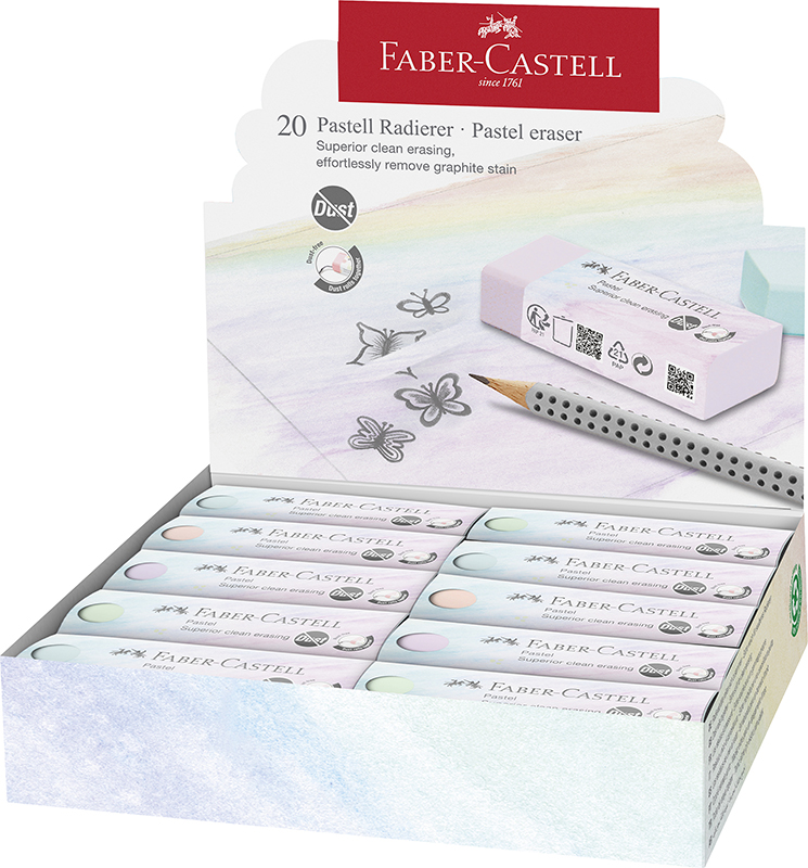 Image of Suddigum Faber-Castell eraser dust-free pastel 20x 187392 4005401873921
