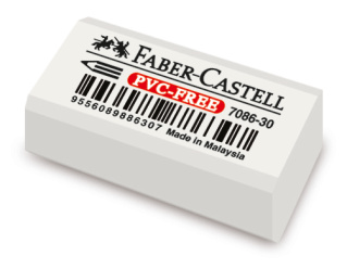 Image of Suddigum Faber-Castell PVC-fritt 7086-30 Vitt (30F) 188730 9556089886307