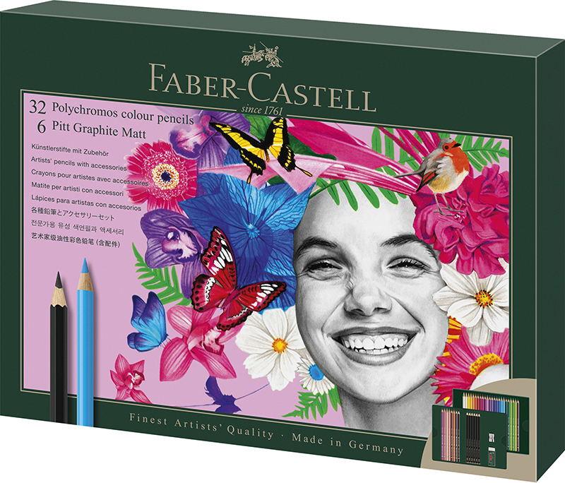Image of Pennset Faber-Castell Graphite Matt+Polychromos 40delar 210053 4005402100538