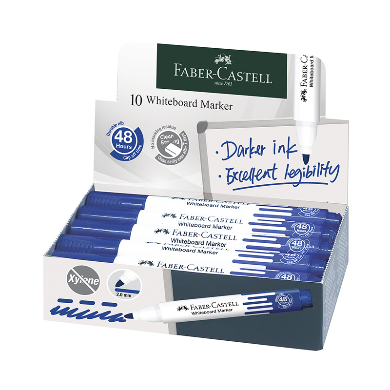 Image of Whiteboardpennset Faber-Castell W20 blue (10F) 254051 9556089003339