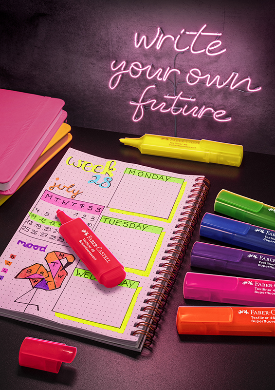 Image of Överstrykningspenna Faber-Castell Highlighter TL 46 neon wallet 8 GenZ 254601 4005402546015