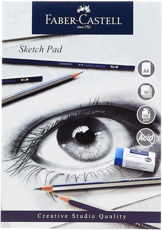 Image of Skissblock Faber-Castell A4 Sketch Pad 100gr 50 ark Limmat (5F) 791310 5022510791310