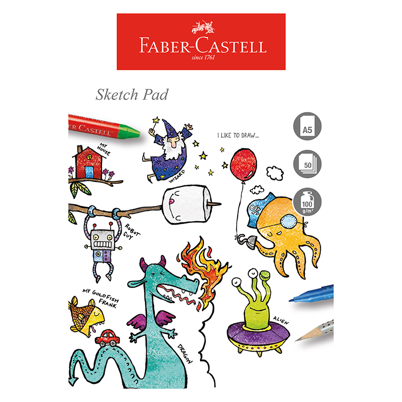 Image of Skissblock Faber-Castell A5 100g 858815 5050870035485