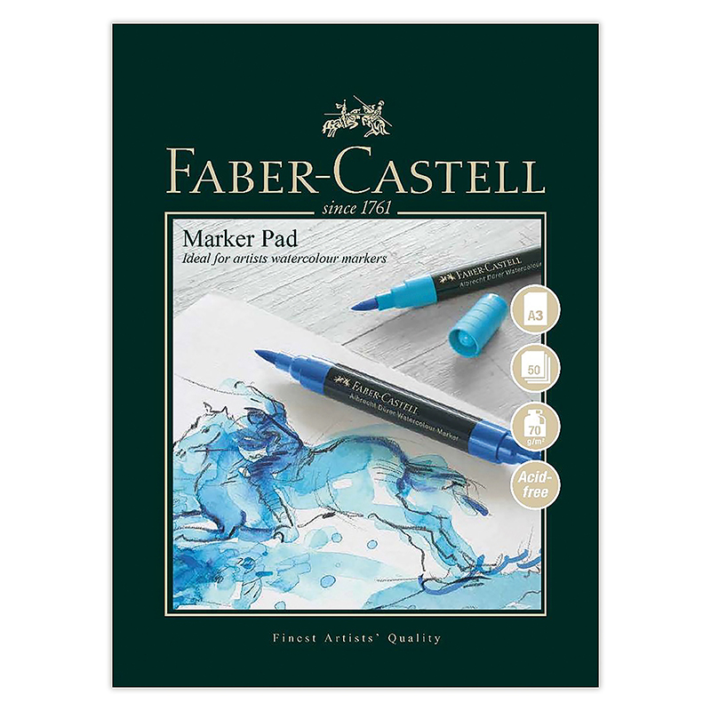 Image of Markerblock Faber-Castell A3 70g 50ark (5F) 861518 5038041057436