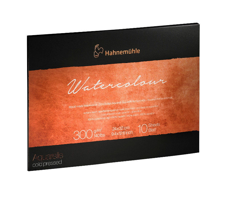 Image of Akvarellblock Hahnemühle Watercolour 300g Cold Pressed 36x48cm 10ark 10625132 4011367111564