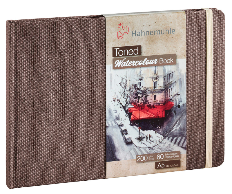 Image of Akvarellbok Hahnemühle Toned Watercolour 200g A5L Beige 10625181 4011367111878