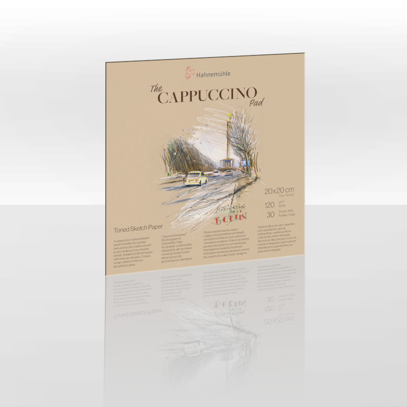 Image of Skissblock Hahnemühle TheCappuccinoPad 120g 20x20cm 30ark 10625334 4011367116125