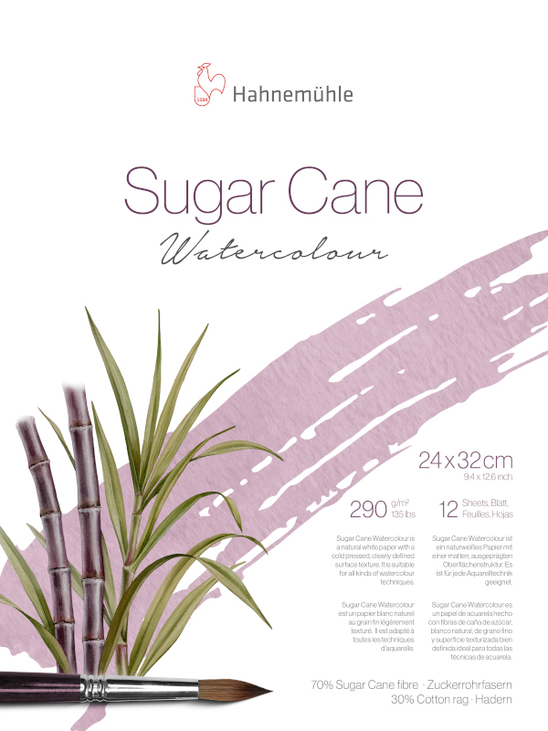 Image of Akvarellblock Hahnemühle Sugar Cane 290g CP 24x32cm 12ark 10625421 4011367120870