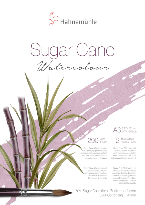 Image of Akvarellblock Hahnemühle Sugar Cane 290g CP A3 12ark 10625432 4011367120924