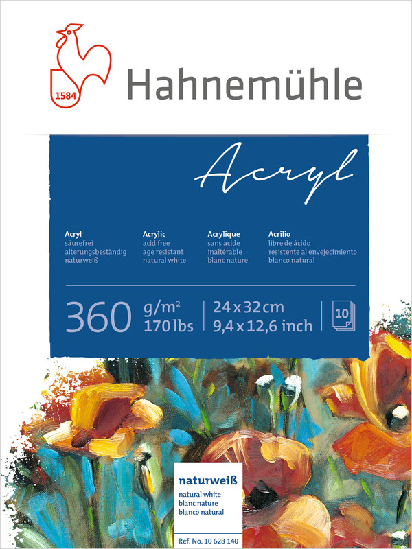 Image of Akrylblock Hahnemühle 360g 24x32cm 10ark 10628140 4011367281403