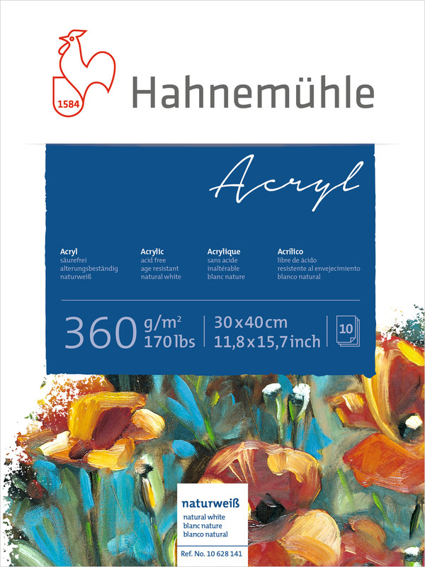 Image of Akrylblock Hahnemühle 360g 30x40cm 10ark 10628141 4011367281410