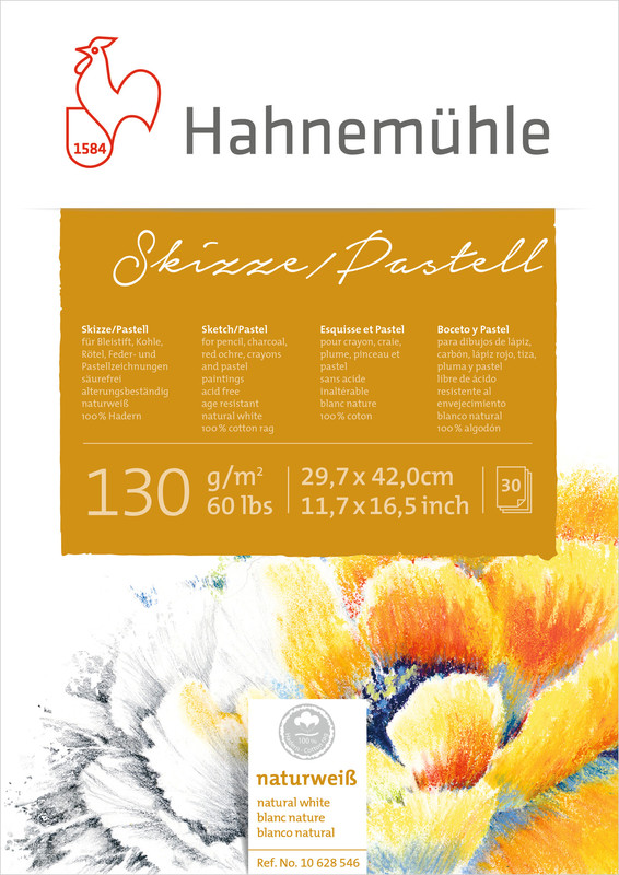 Image of Skissblock Hahnemühle Sketch Pastel 130g A5 30ark (5F) 10628544 4011367285449