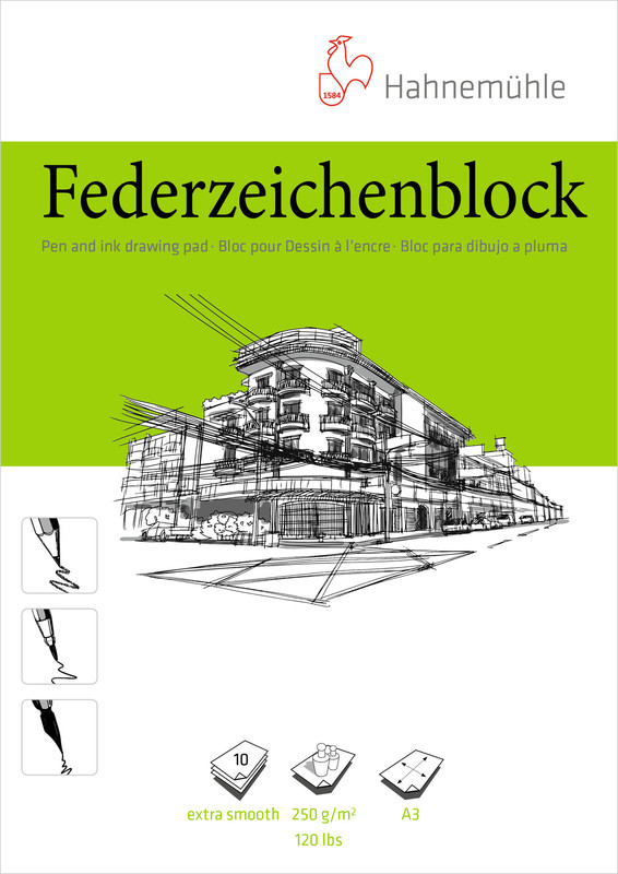 Image of Ritblock Hahnemühle PenPad 250g A3 10ark 10628702 4011367287023