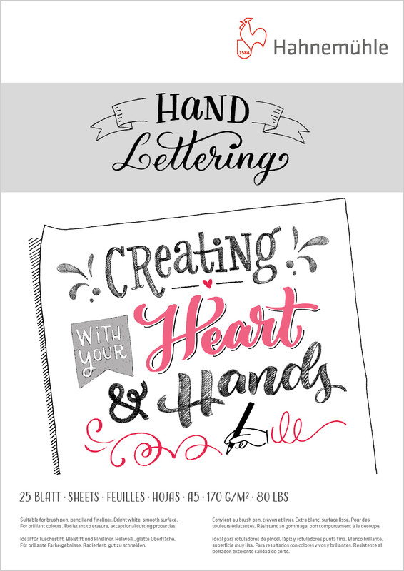 Image of Ritblock Hahnemühle Hand Lettering 170g A5 25ark 10628990 4011367105464