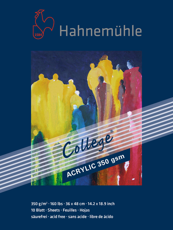Image of Akrylblock Hahnemühle College 350g 36x48cm 10ark 10650032 4011367500320